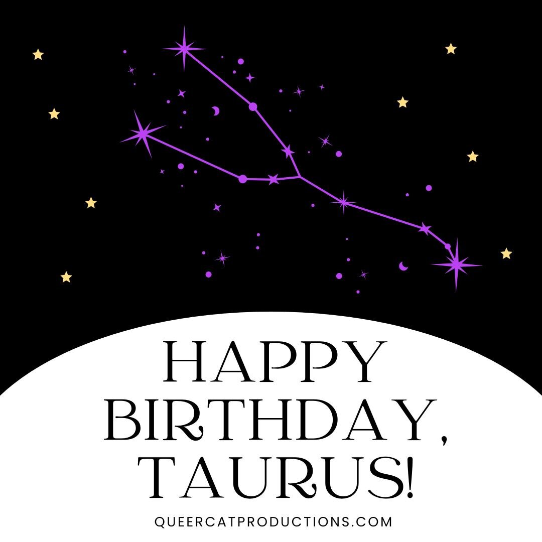 ♉ It&rsquo;s #Taurus Season! HBD, Taurus!
Check out our cheat sheet to learn more about this down-to-earth sign, and tag your favorite Taurus below! 🌱✨
[ID 1: A white half-circle at the bottom with black text reading: Happy Birthday, Taurus! queer